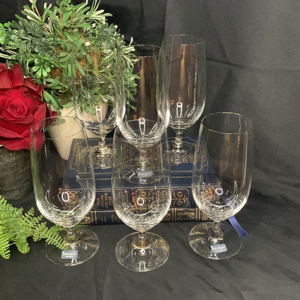 Set of 6 NIB SPIEGELAU 13oz Beer / iced beverage glasses - Picture 2 of 14